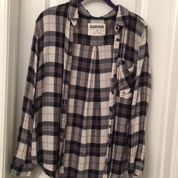 Garage blue, white, and grey flannel - Picture 1 of 2
